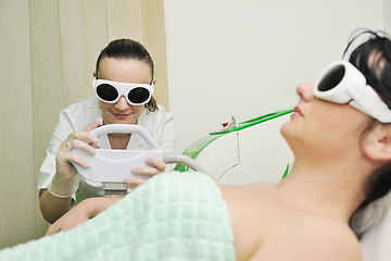 Image showing skincare and laser depilation