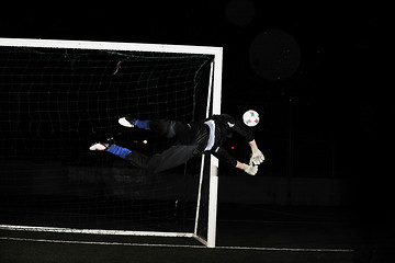 Image showing soccer   goal keeper