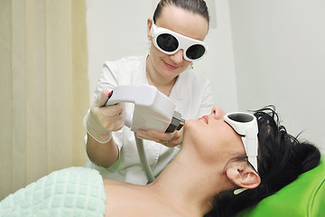 Image showing skincare and laser depilation