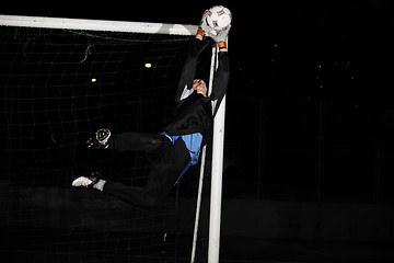 Image showing soccer   goal keeper