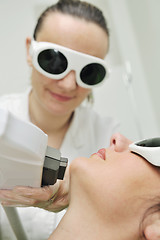 Image showing skincare and laser depilation