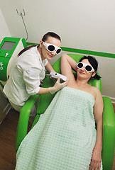 Image showing skincare and laser depilation