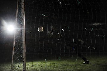 Image showing soccer   goal keeper