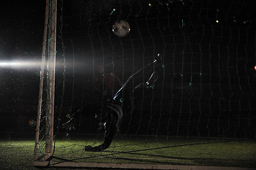 Image showing soccer   goal keeper