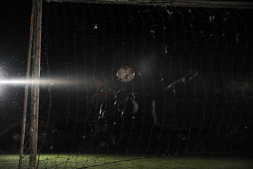 Image showing soccer   goal keeper