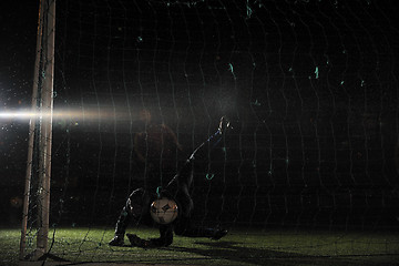 Image showing soccer   goal keeper