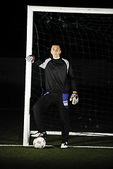 Image showing soccer   goal keeper