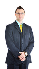 Image showing one young businessman isolated