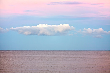 Image showing sea and cloud