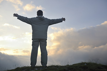 Image showing fresh sunrise at mountain 