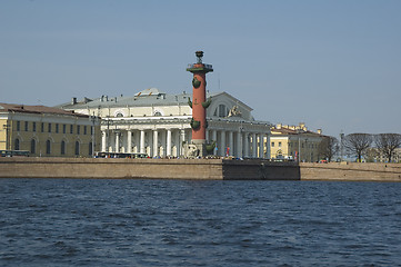 Image showing rostral column in st.petersburg