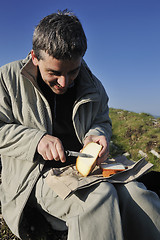 Image showing fresh cheese snack