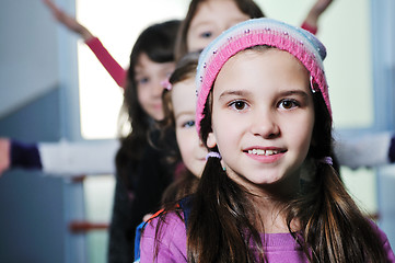 Image showing happy children group in school