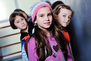 Image showing happy children group in school