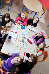 Image showing happy children group in school