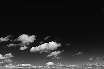 Image showing blue sky with white clouds