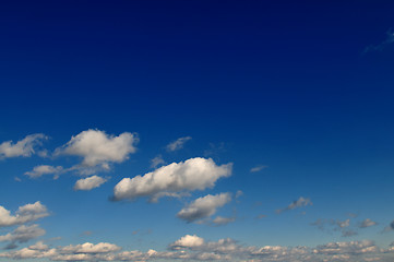 Image showing blue sky with white clouds