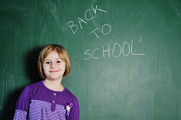 Image showing happy young school girl portrait