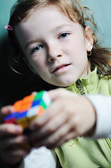 Image showing happy young school girl portrait