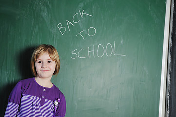 Image showing happy young school girl portrait