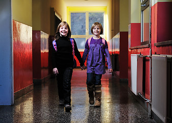 Image showing happy children group in school