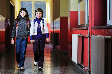 Image showing happy children group in school