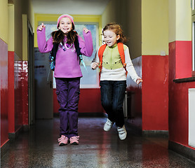 Image showing happy children group in school