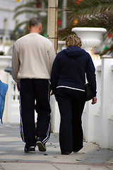 Image showing couple walking