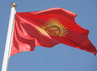 Image showing Kyrgyz flag