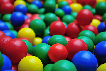 Image showing colorful balls background