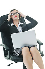 Image showing business woman isolated one