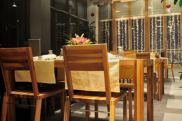 Image showing luxury modern indoor restaurant 
