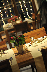 Image showing luxury modern indoor restaurant 