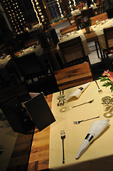 Image showing luxury modern indoor restaurant 