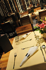 Image showing luxury modern indoor restaurant 