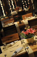 Image showing luxury modern indoor restaurant 