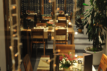 Image showing luxury modern indoor restaurant 