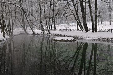 Image showing early mornig at beutiful winter day 