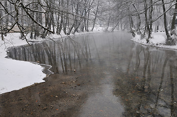 Image showing early mornig at beutiful winter day 