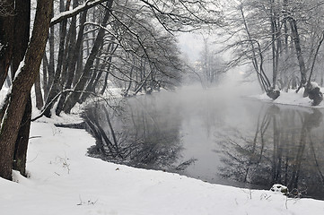 Image showing early mornig at beutiful winter day 