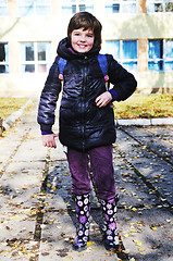 Image showing happy school girl