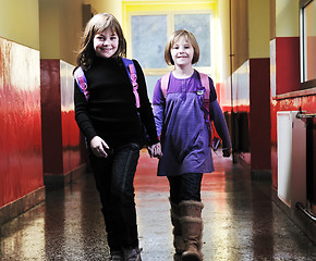 Image showing happy children group in school