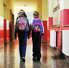 Image showing happy children group in school