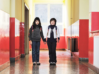 Image showing happy children group in school