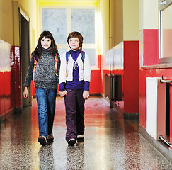 Image showing happy children group in school