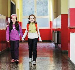 Image showing happy children group in school