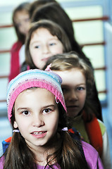 Image showing happy children group in school