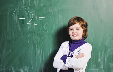 Image showing happy young school girl portrait