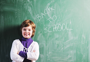 Image showing happy young school girl portrait