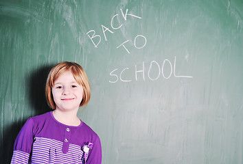 Image showing happy young school girl portrait